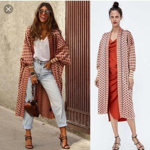 Zara Special Edition Jacquard Coat